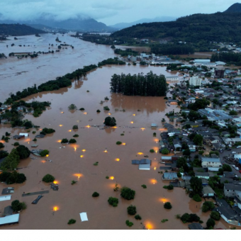 A Prefeitura de Encantado divulgou a situação que o município se encontra após a maior enchente
